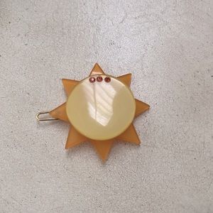 Sun Acrylic Hair Clip